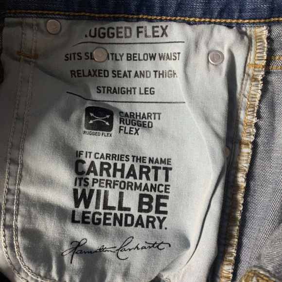 Carhartt Jeans Mens Size 36 X 32 Relaxed Fit Rugged Flex Model BD2804-M - Picture 3 of 6